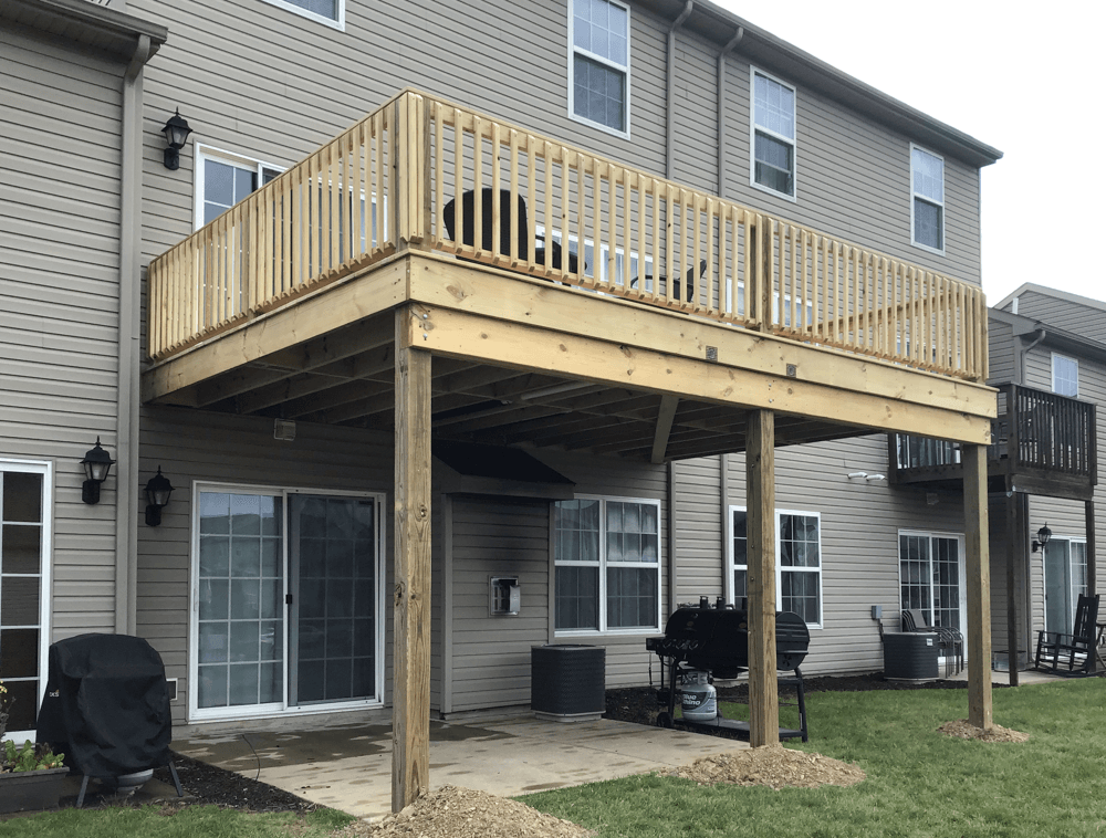 New wood deck
